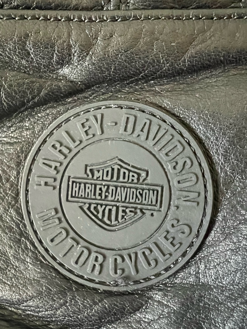 Harley Davidson Black Leather Insulated Gauntlet Motorcycle Gloves All Seasons - Picture 3 of 12